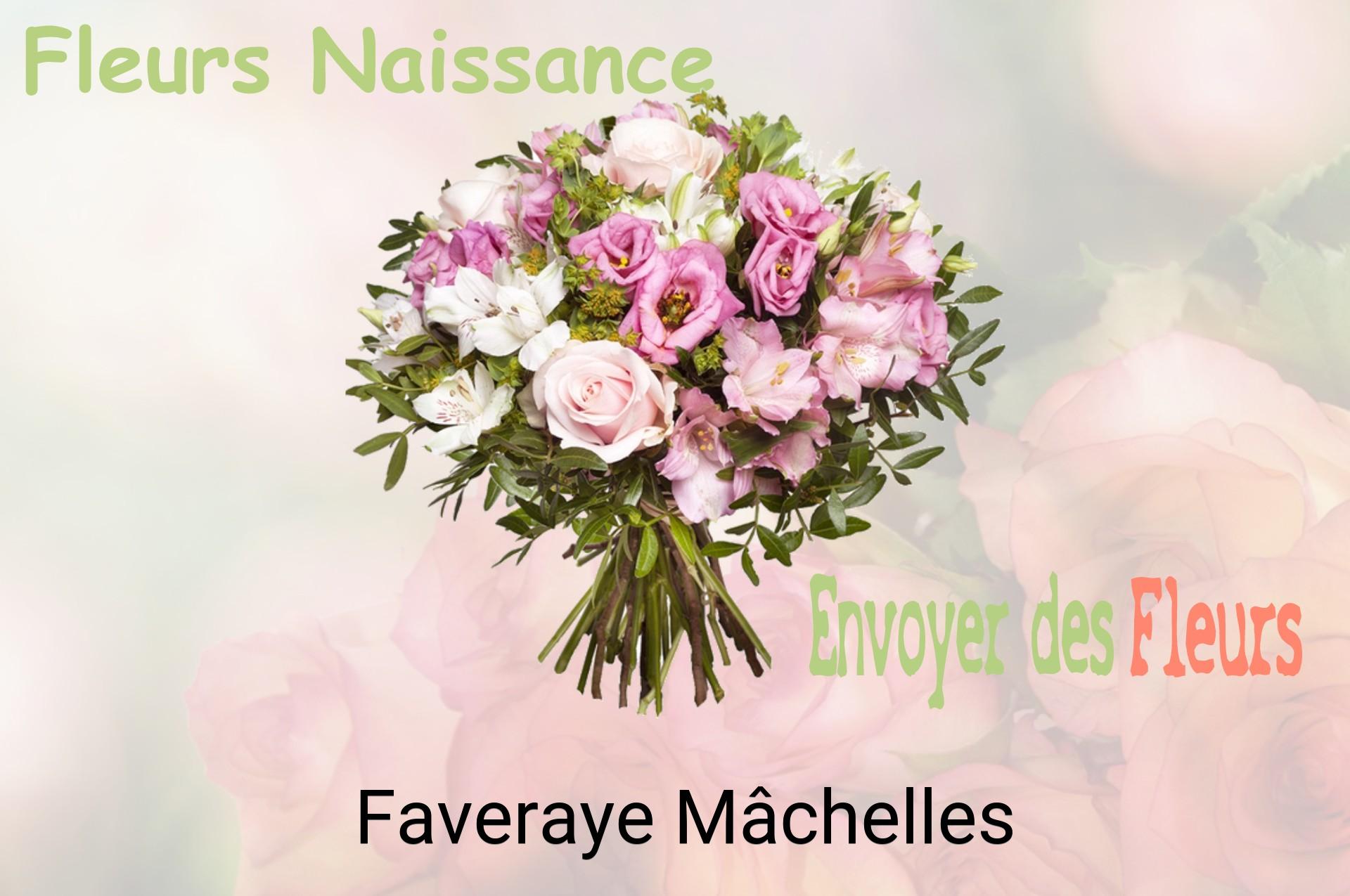 Bouquet de fleurs de naissance livré à Faveraye-Mâchelles