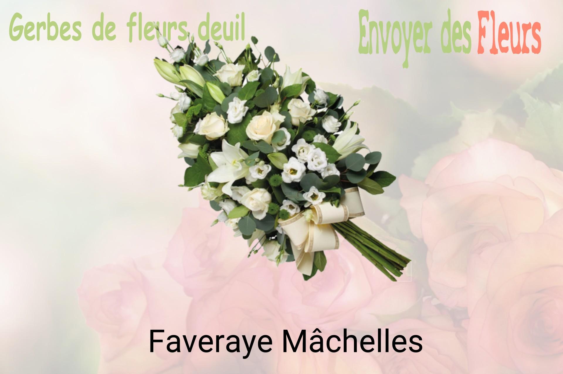 Gerbe de fleurs de deuil livrée à Faveraye-Mâchelles